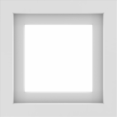 WDMA 18x18 (17.5 x 17.5 inch) Vinyl uPVC White Picture Window without Grids-1