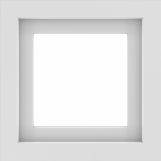 WDMA 18x18 (17.5 x 17.5 inch) Vinyl uPVC White Picture Window without Grids-1