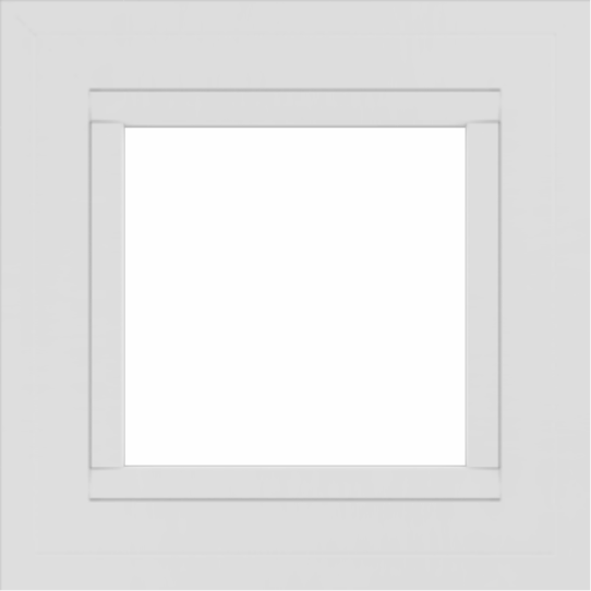 WDMA 18x18 (17.5 x 17.5 inch) Vinyl uPVC White Picture Window without Grids-2