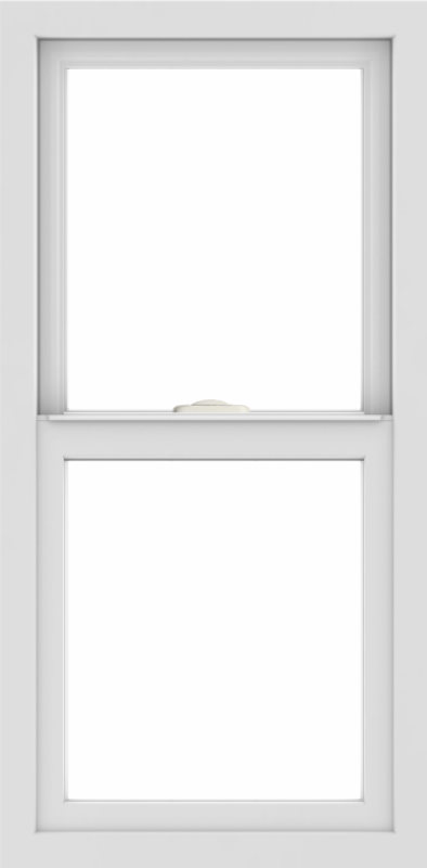 WDMA 18x36 (17.5 x 35.5 inch) Vinyl uPVC White Single Hung Double Hung Window without Grids Interior