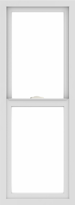 WDMA 18x48 (17.5 x 47.5 inch) Vinyl uPVC White Single Hung Double Hung Window without Grids Interior