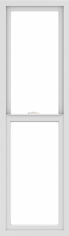 WDMA 18x60 (17.5 x 59.5 inch) Vinyl uPVC White Single Hung Double Hung Window without Grids Interior