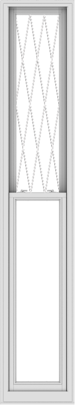 WDMA 20x108 (19.5 x 107.5 inch)  Aluminum Single Double Hung Window with Diamond Grids