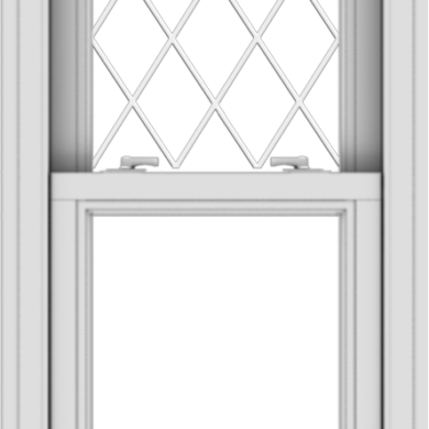 WDMA 20x36 (19.5 x 35.5 inch)  Aluminum Single Double Hung Window with Diamond Grids