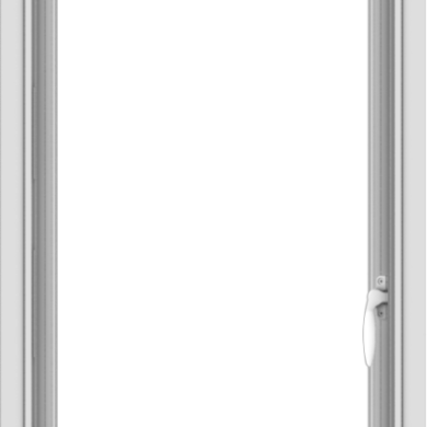 WDMA 20x36 (19.5 x 35.5 inch) Vinyl uPVC White Push out Casement Window without Grids Interior