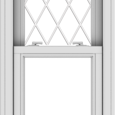 WDMA 20x40 (19.5 x 39.5 inch)  Aluminum Single Double Hung Window with Diamond Grids