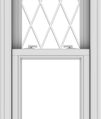 WDMA 20x48 (19.5 x 47.5 inch)  Aluminum Single Double Hung Window with Diamond Grids