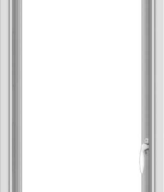 WDMA 20x48 (19.5 x 47.5 inch) uPVC Vinyl White push out Casement Window without Grids Interior