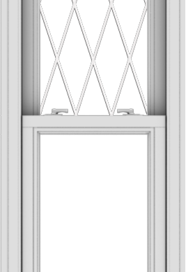 WDMA 20x60 (19.5 x 59.5 inch)  Aluminum Single Double Hung Window with Diamond Grids