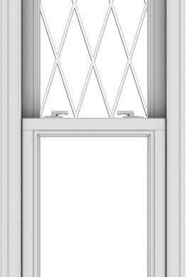 WDMA 20x61 (19.5 x 60.5 inch)  Aluminum Single Double Hung Window with Diamond Grids