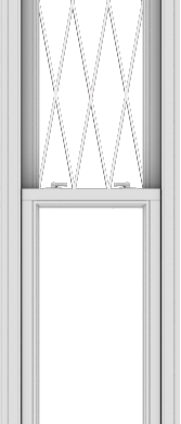 WDMA 20x96 (19.5 x 95.5 inch)  Aluminum Single Double Hung Window with Diamond Grids