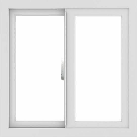 WDMA 24x24 (23.5 x 23.5 inch) Vinyl uPVC White Slide Window without Grids Interior