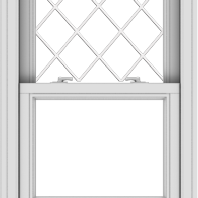 WDMA 24x36 (23.5 x 35.5 inch)  Aluminum Single Double Hung Window with Diamond Grids