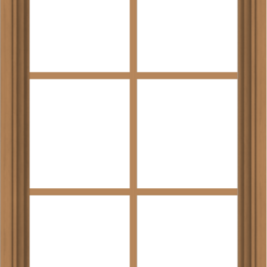 WDMA 24x36 (23.5 x 35.5 inch) Oak Wood Green Aluminum Push out Awning Window with Colonial Grids Interior