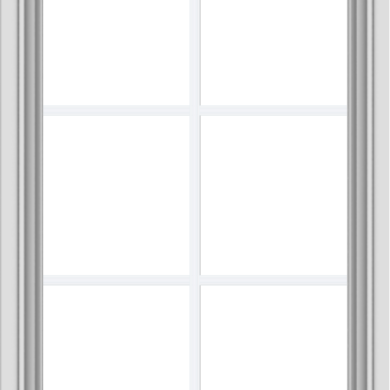 WDMA 24x36 (23.5 x 35.5 inch) White uPVC Vinyl Push out Awning Window with Colonial Grids Interior