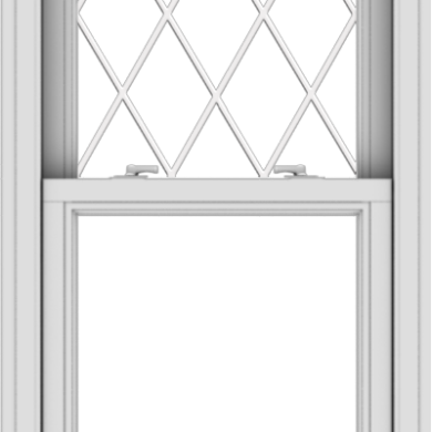 WDMA 24x48 (23.5 x 47.5 inch)  Aluminum Single Double Hung Window with Diamond Grids