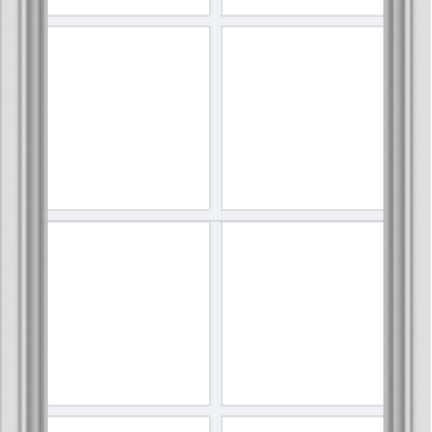 WDMA 24x48 (23.5 x 47.5 inch) White uPVC Vinyl Push out Awning Window with Colonial Grids Interior