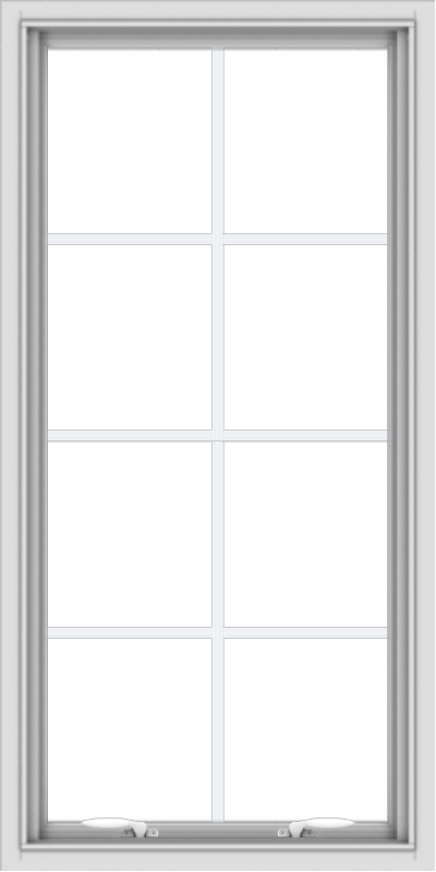 24x48-white-vinyl-push-out-awning-window-without-grids-1_727fec82-154c-46cc-bbf2-961f837b9d81 WDMA 24x48 (23.5 x 47.5 inch) White uPVC Vinyl Push out Awning Window with Colonial Grids Interior