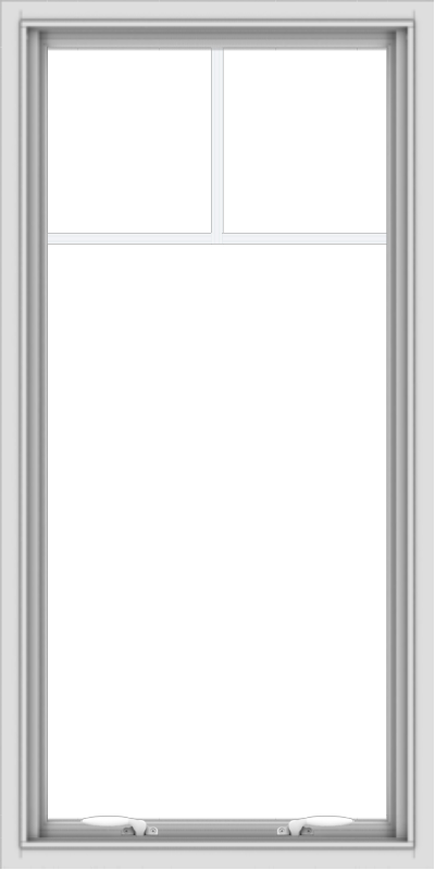 24x48-white-vinyl-push-out-awning-window-without-grids-4 WDMA 24x48 (23.5 x 47.5 inch) White uPVC Vinyl Push out Awning Window with Fractional Grilles
