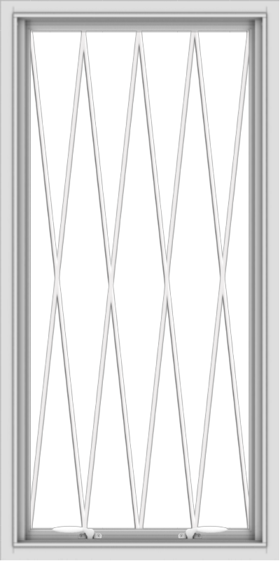 24x48-white-vinyl-push-out-awning-window-without-grids-6 WDMA 24x48 (23.5 x 47.5 inch) White uPVC Vinyl Push out Awning Window without Grids with Diamond Grills