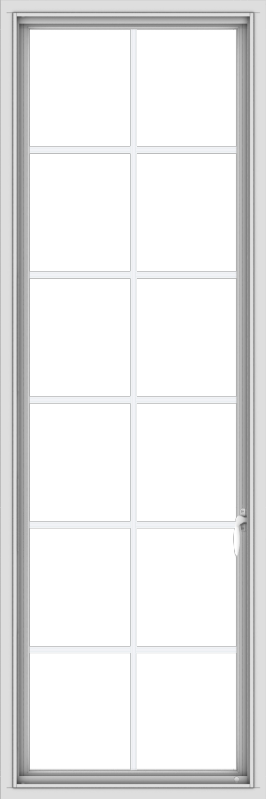 24x72-vinyl-white-push-out-casement-window-without-grids-3_498f42c4-8a1b-4513-a691-69b9ed8f517b WDMA 24x72 (23.5 x 71.5 inch) White Vinyl uPVC Push out Casement Window with Colonial Grids