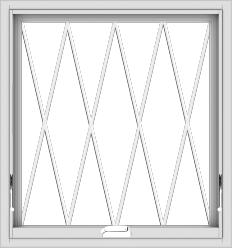 28x30-white-vinyl-crank-out-awning-window-without-grids-6 WDMA 28x30 (27.5 x 29.5 inch) White Vinyl uPVC Crank out Awning Window without Grids with Diamond Grills