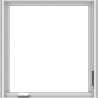 WDMA 28x30 (27.5 x 29.5 inch) White Vinyl uPVC Crank out Casement Window without Grids Interior