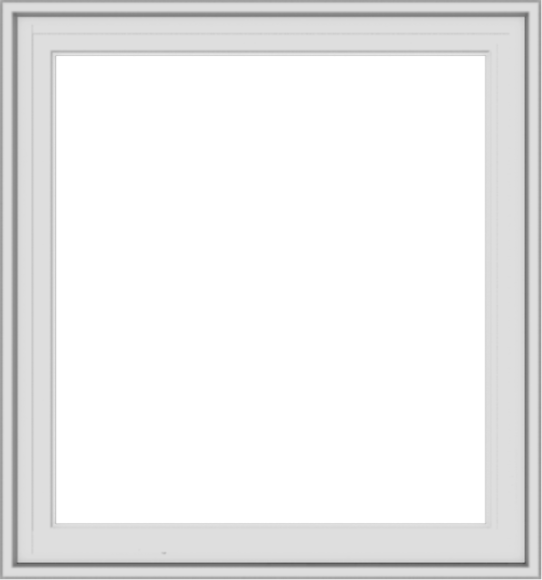 WDMA 28x30 (27.5 x 29.5 inch) White Vinyl uPVC Crank out Casement Window without Grids Exterior