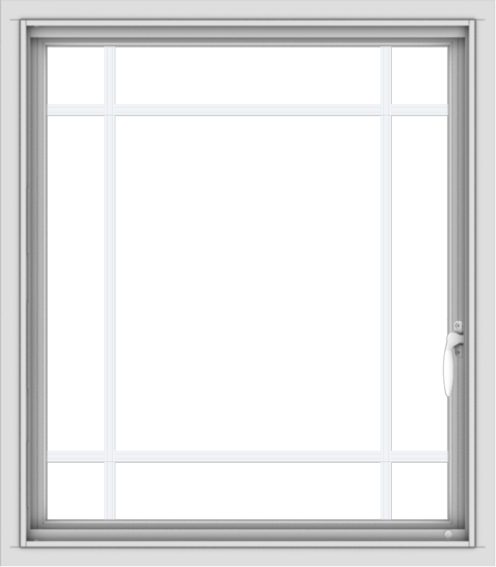28x32-vinyl-white-push-out-casement-window-without-grids-5_c8e623a5-37ab-4f65-b25f-15c03da8753a WDMA 28x32 (27.5 x 31.5 inch) Vinyl uPVC White Push out Casement Window with Prairie Grilles