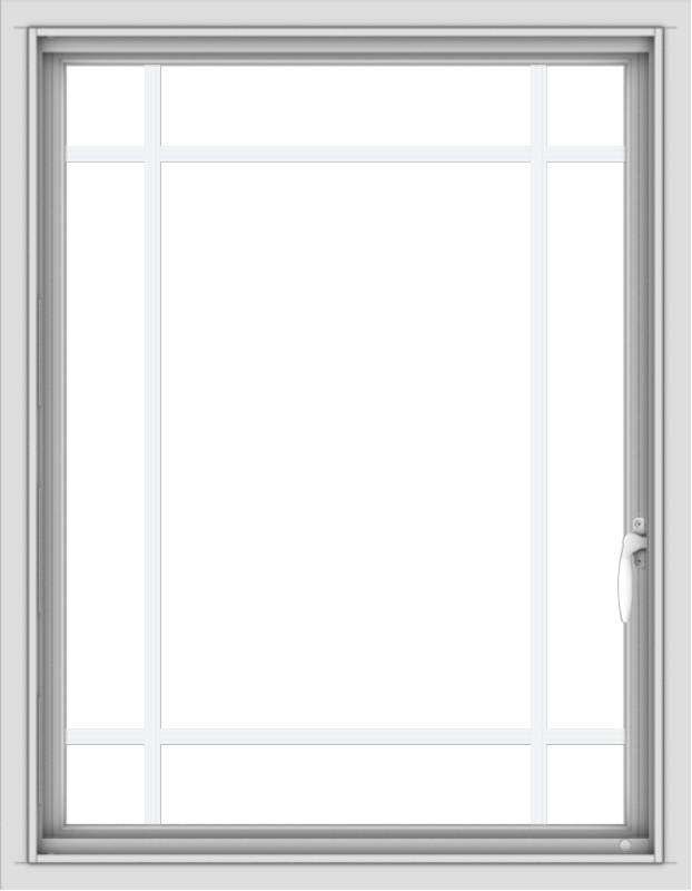28x36-vinyl-white-push-out-casement-window-without-grids-5_602f255f-d40a-4c2b-a9b9-bb77816a6b06 WDMA 28x36 (27.5 x 35.5 inch) Vinyl uPVC White Push out Casement Window with Prairie Grilles