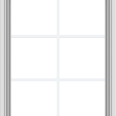 WDMA 28x36 (27.5 x 35.5 inch) White uPVC Vinyl Push out Awning Window with Colonial Grids Interior