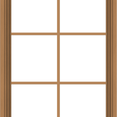 WDMA 28x40 (27.5 x 39.5 inch) Oak Wood Green Aluminum Push out Awning Window with Colonial Grids Interior