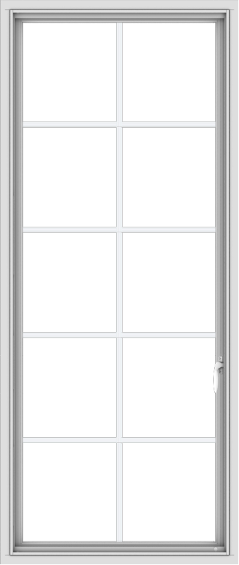 28x66-vinyl-white-push-out-casement-window-without-grids-3_21fff55e-9148-45d6-95b6-b0b219ec6a54 WDMA 28x66 (27.5 x 65.5 inch) White Vinyl uPVC Push out Casement Window with Colonial Grids