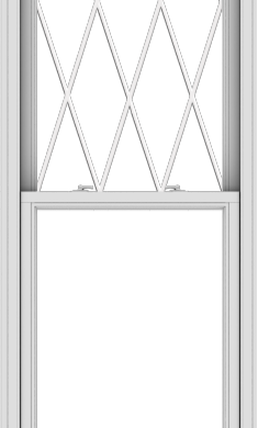 WDMA 30x102 (29.5 x 101.5 inch)  Aluminum Single Double Hung Window with Diamond Grids