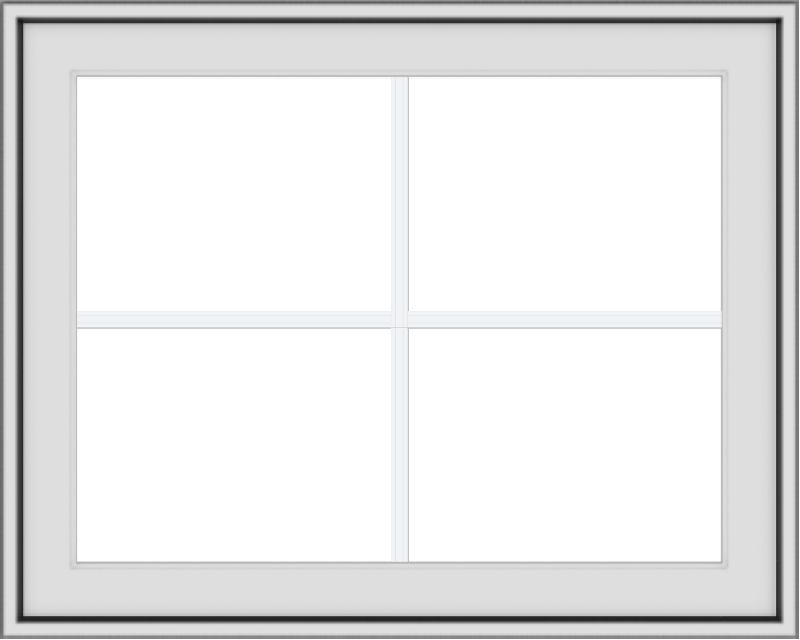 30x24-white-vinyl-push-out-awning-window-without-grids-2 WDMA 30x24 (29.5 x 23.5 inch) White uPVC Vinyl Push out Awning Window with Colonial Grids Exterior