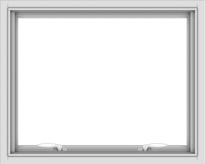 30x24-white-vinyl-push-out-awning-window-without-grids-3 WDMA 30x24 (29.5 x 23.5 inch) White uPVC Vinyl Push out Awning Window without Grids