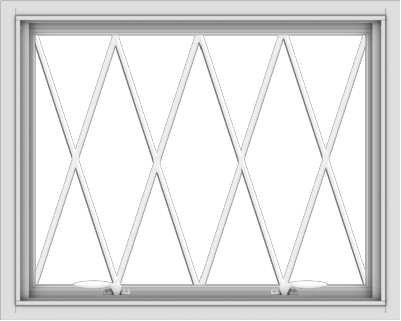 30x24-white-vinyl-push-out-awning-window-without-grids-6 WDMA 30x24 (29.5 x 23.5 inch) White uPVC Vinyl Push out Awning Window without Grids with Diamond Grills