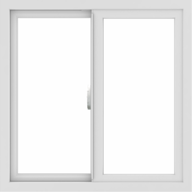 WDMA 30x30 (29.5 x 29.5 inch) Vinyl uPVC White Slide Window without Grids Interior