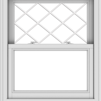 WDMA 30x36 (29.5 x 35.5 inch)  Aluminum Single Double Hung Window with Diamond Grids