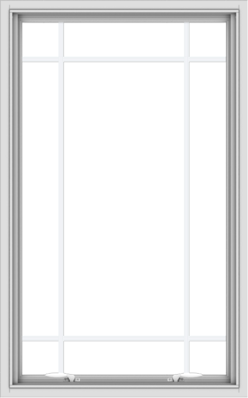 30x48-white-vinyl-push-out-awning-window-without-grids-5_4b8a3463-ea0c-482b-92d9-1db391caaac0 WDMA 30x48 (29.5 x 47.5 inch) White uPVC Vinyl Push out Awning Window with Prairie Grilles
