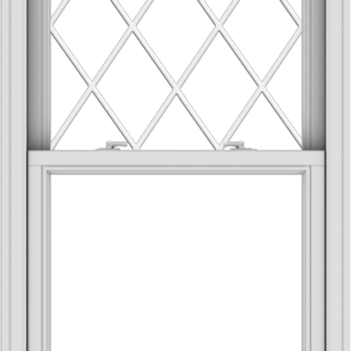 WDMA 30x54 (29.5 x 53.5 inch)  Aluminum Single Double Hung Window with Diamond Grids