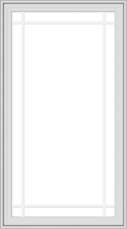 30x54-white-vinyl-crank-out-casement-window-without-grids-5_a2ffdea2-4a9c-4201-bdad-eddda5043291 WDMA 30x54 (29.5 x 53.5 inch) White Vinyl uPVC Crank out Casement Window with Prairie Grilles