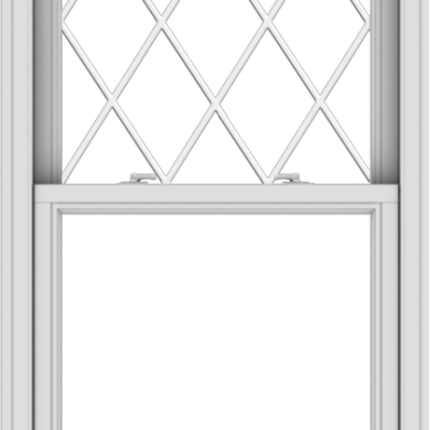 WDMA 30x57 (29.5 x 56.5 inch)  Aluminum Single Double Hung Window with Diamond Grids