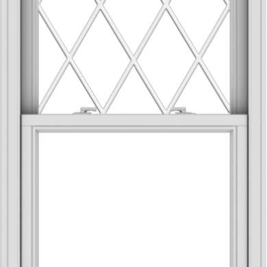WDMA 30x61 (29.5 x 60.5 inch)  Aluminum Single Double Hung Window with Diamond Grids