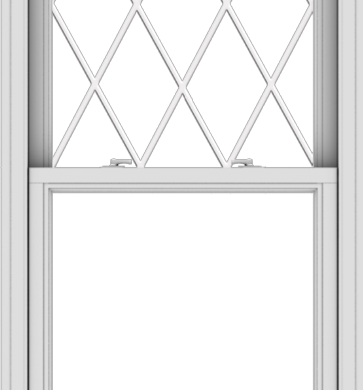 WDMA 30x66 (29.5 x 65.5 inch)  Aluminum Single Double Hung Window with Diamond Grids