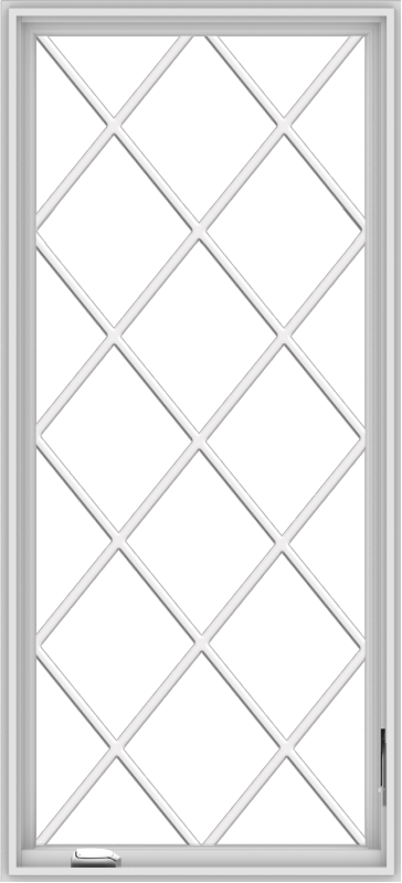 30x66-white-vinyl-crank-out-casement-window-without-grids-6_dd2e6685-2ee4-470d-8873-d485f4279bd6 WDMA 30x66 (29.5 x 65.5 inch) White Vinyl uPVC Crank out Casement Window without Grids with Diamond Grills