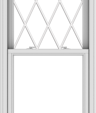 WDMA 30x72 (29.5 x 71.5 inch)  Aluminum Single Double Hung Window with Diamond Grids