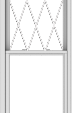 WDMA 32x102 (31.5 x 101.5 inch)  Aluminum Single Double Hung Window with Diamond Grids