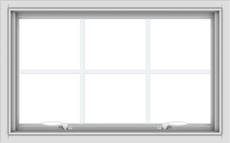 32x20-white-vinyl-push-out-awning-window-without-grids-1_2c694065-14dc-4a98-9109-e9bedb87f7bb WDMA 32x20 (31.5 x 19.5 inch) White uPVC Vinyl Push out Awning Window with Colonial Grids Interior