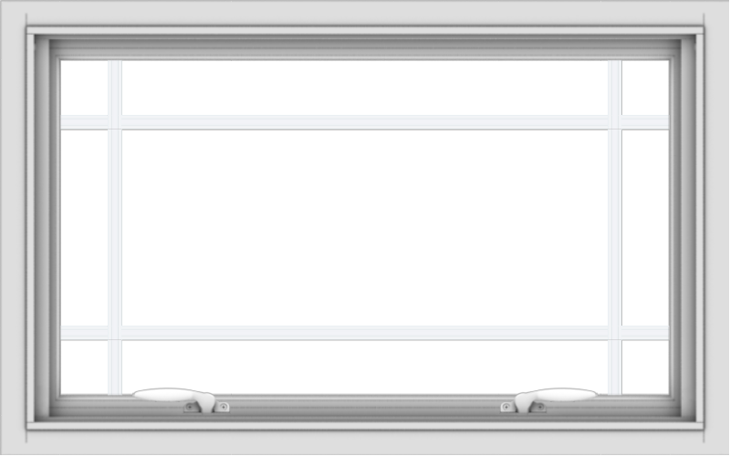 32x20-white-vinyl-push-out-awning-window-without-grids-5_15ffb51e-723f-48e5-9360-837bcad3c053 WDMA 32x20 (31.5 x 19.5 inch) White uPVC Vinyl Push out Awning Window with Prairie Grilles